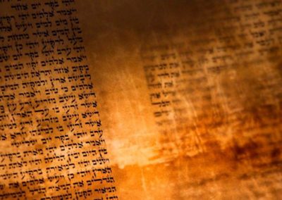 Sephardi torah scroll on gevil, Rabbi Hanna Klebansky